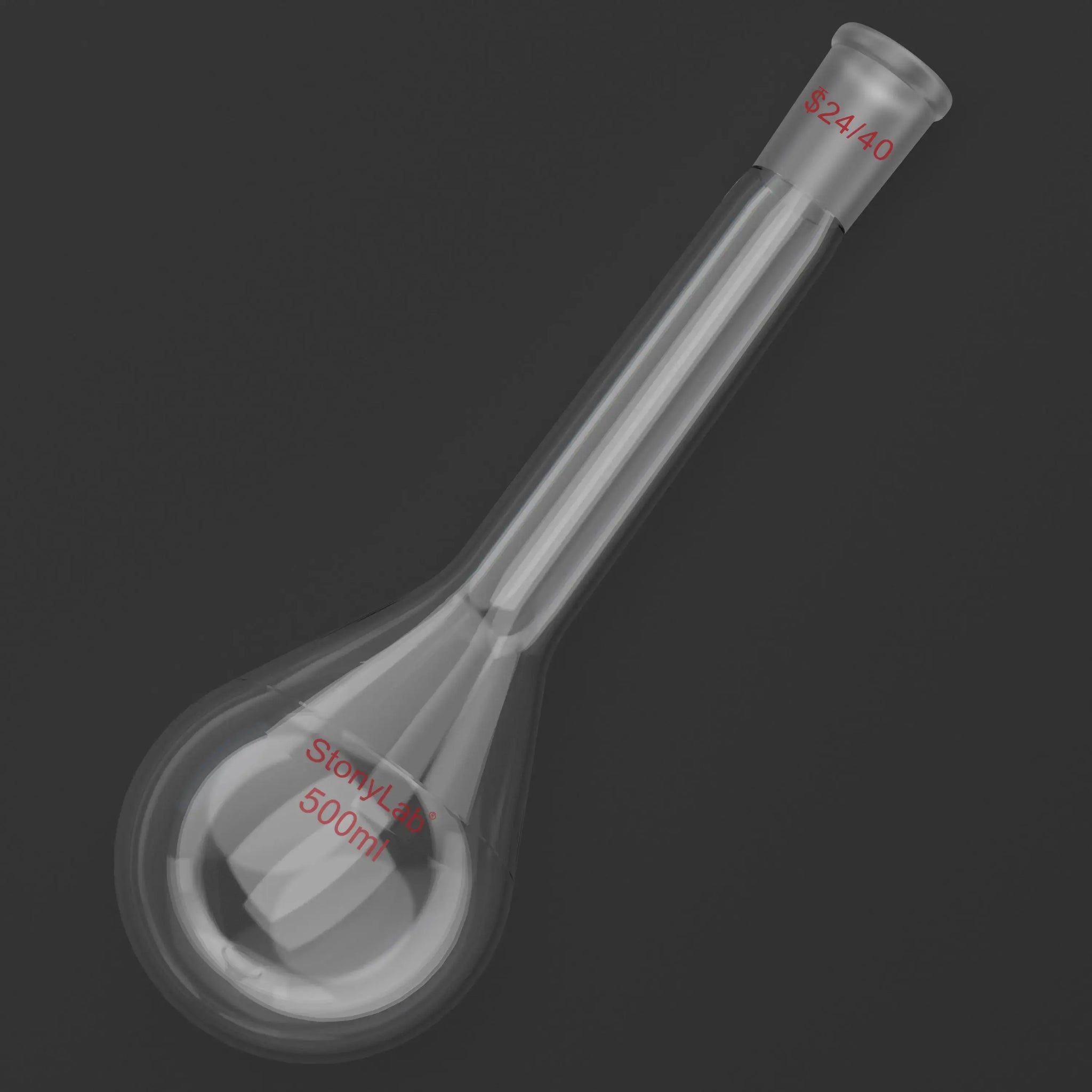 Alternative angle showing underlying build quality of StonyLab Kjeldahl Flask