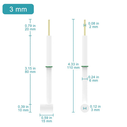 L-Shape Platinum Disk Electrode, 3 mm Pt Disk, >99.99% Purity, SGS Certified - GDMS Tested General Electrode-Disk