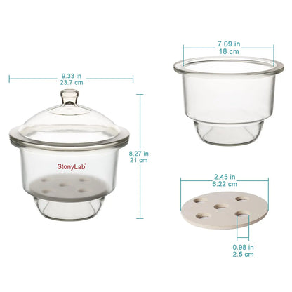 Lab Desiccator with Knob Cover Desiccators