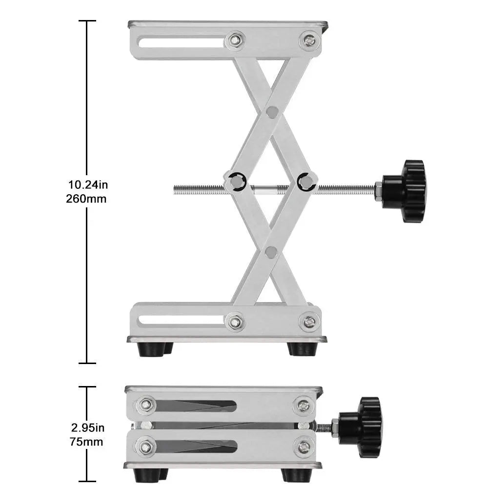 Comprehensive product view and setup components for StonyLab Lab Scissor Jack