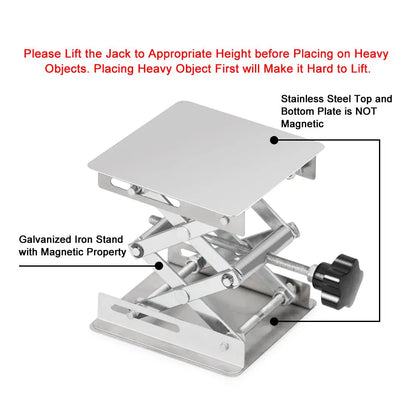 Lab Scissor Jack, Stainless Steel - StonyLab Scissor Jacks 