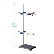 Close-up view showing the precise design and material of StonyLab Lab Stand Set
