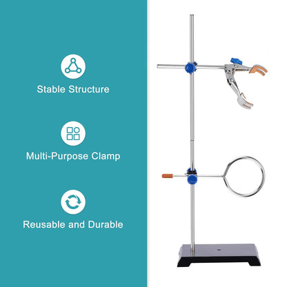Lab Stand Setup StonyLab Lab Stand Set w/ Rod & Burette Clamp