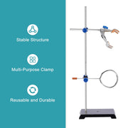 Alternative angle showing underlying build quality of StonyLab Lab Stand Set