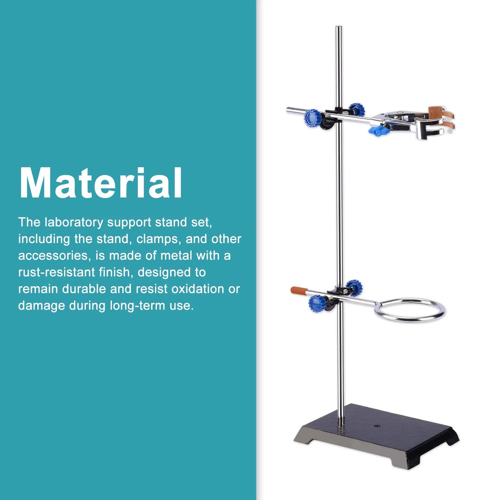 Comprehensive product view and setup components for StonyLab Lab Stand Set