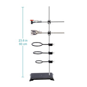 Close-up view showing the precise design and material of StonyLab Lab Stand Set