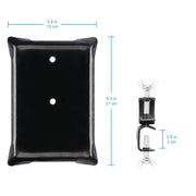 Side view and dimensional layout of the durable StonyLab Lab Stand Set