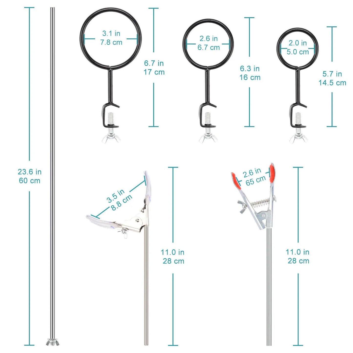 Lab Stand Set, 9 Pcs Lab Stand