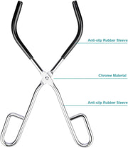 Side view and dimensional layout of the durable StonyLab Laboratory Beaker Clamp