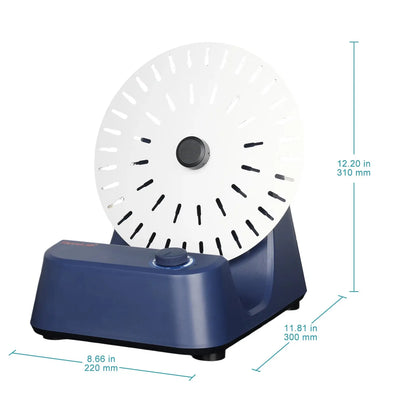 Laboratory tube rotator with adjustable 0–80 rpm rotation speed for gentle sample mixing with interchangeable 1.5 ml 15 ml and 50 ml tube holders StonyLab