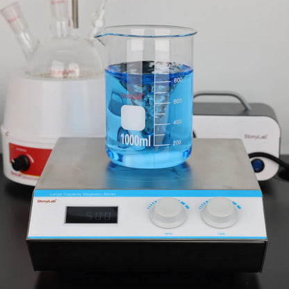 Large Capacity Magnetic Stirrer, 20-150 L, 100-1600 RPM, Digital Display with Timer Magnetic Stirrer