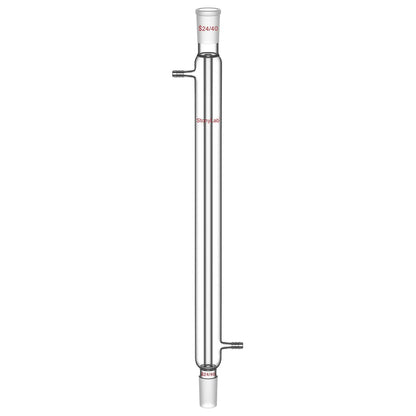 Borosilicate glass Liebig condenser with 200 mm 300 mm 400 mm and 500 mm jacket lengths for distillation and reflux laboratory setups StonyLab