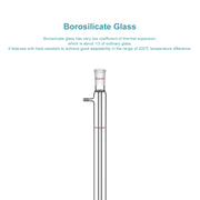 Borosilicate glass Liebig condenser with 200 mm 300 mm 400 mm and 500 mm jacket lengths for distillation and reflux laboratory setups StonyLab