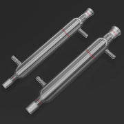 Borosilicate glass Liebig condenser with 200 mm 300 mm 400 mm and 500 mm jacket lengths for distillation and reflux laboratory setups StonyLab