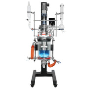 StonyLab 5L Jacketed Glass Reactor System with Lifting and Rotary Mixing Function for professional laboratory applications