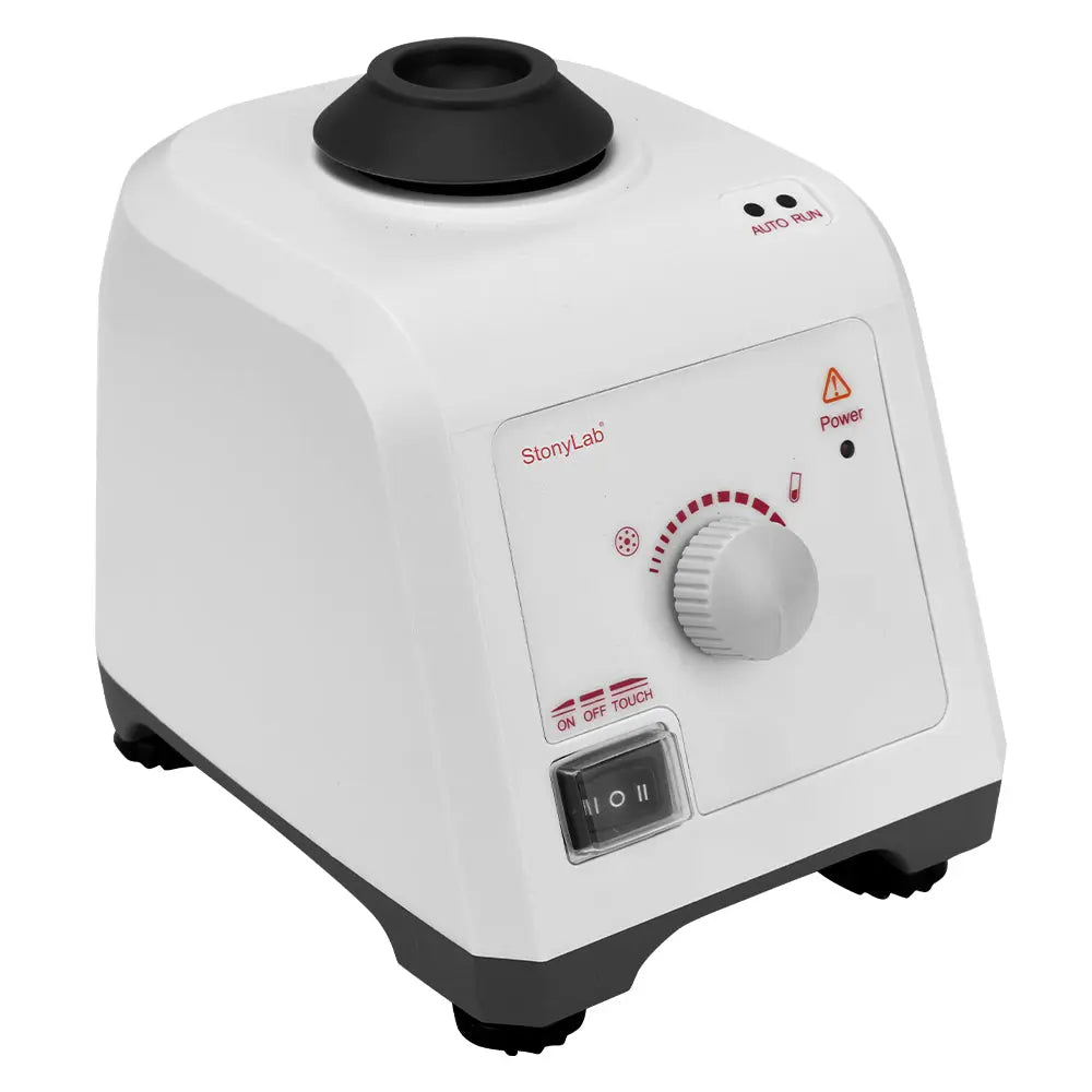 Close-up view showing the precise design and material of StonyLab Light-Sensing Vortex Mixer