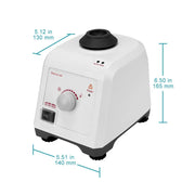 Side view and dimensional layout of the durable StonyLab Light-Sensing Vortex Mixer