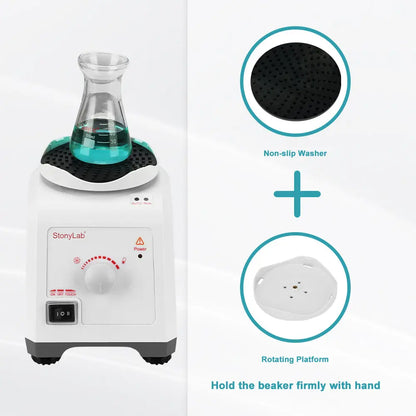 Light-Sensing Vortex Mixer, 0-3000RPM,Light sensing and continuous mode, Multi-adapter Vortex Mixers