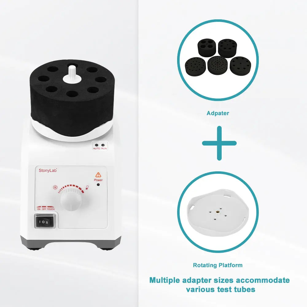 Comprehensive product view and setup components for StonyLab Light-Sensing Vortex Mixer