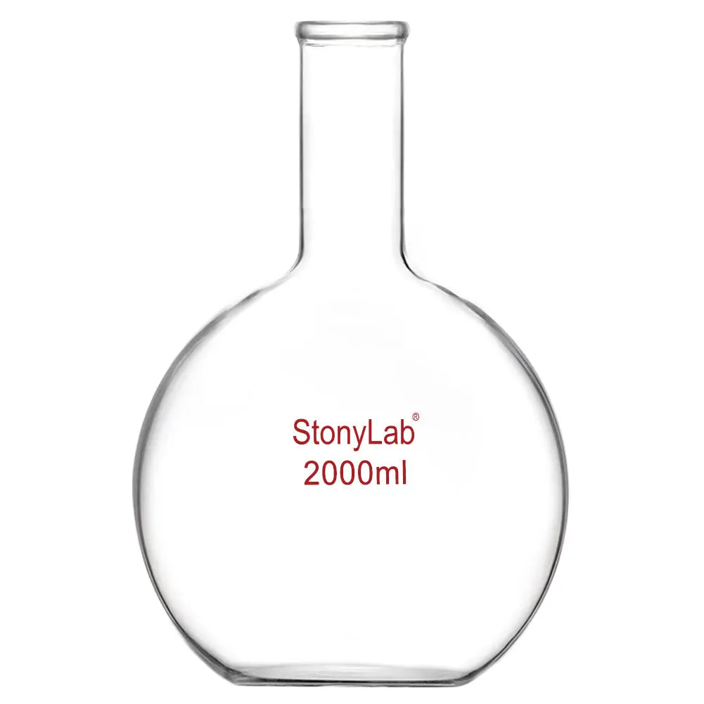 Long Neck Flat Bottom Flask, 100-2000 ml Flasks-Flat Bottom 2000 ml