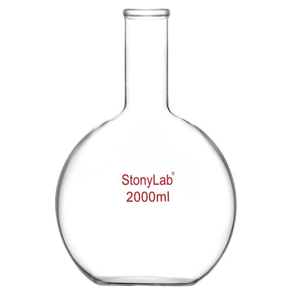Long Neck Flat Bottom Flask, 100-2000 ml Flasks-Flat Bottom 2000 ml