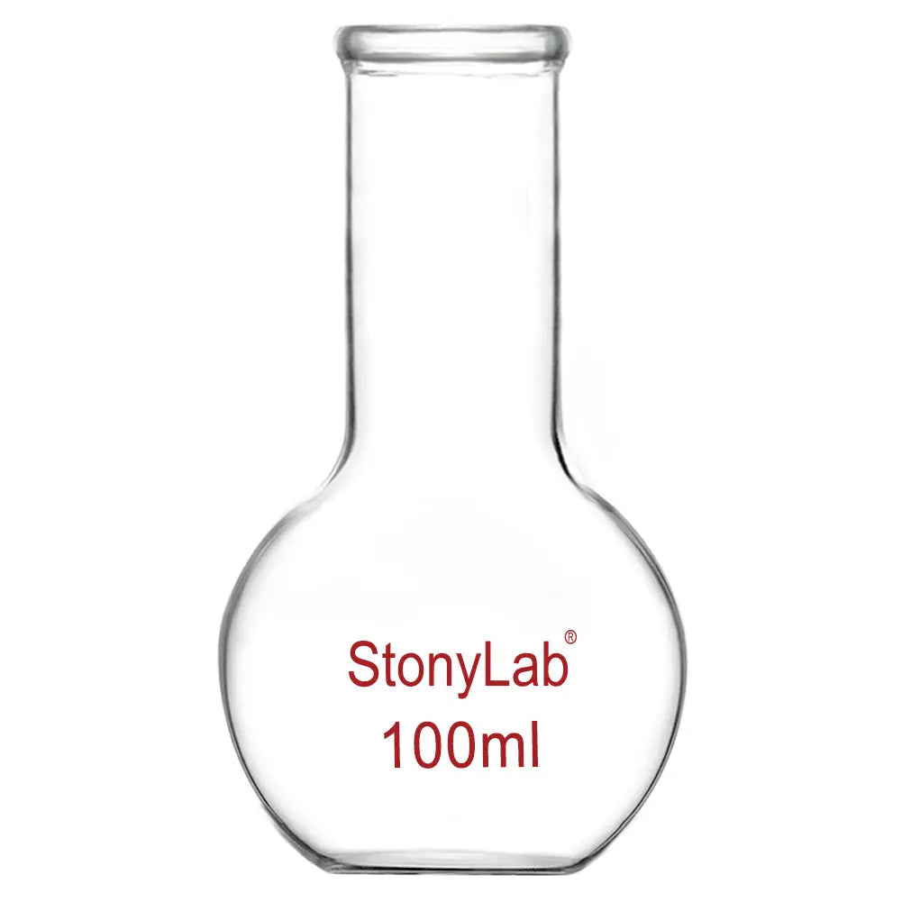 Long Neck Flat Bottom Flask, 100-2000 ml Flasks-Flat Bottom 100 ml