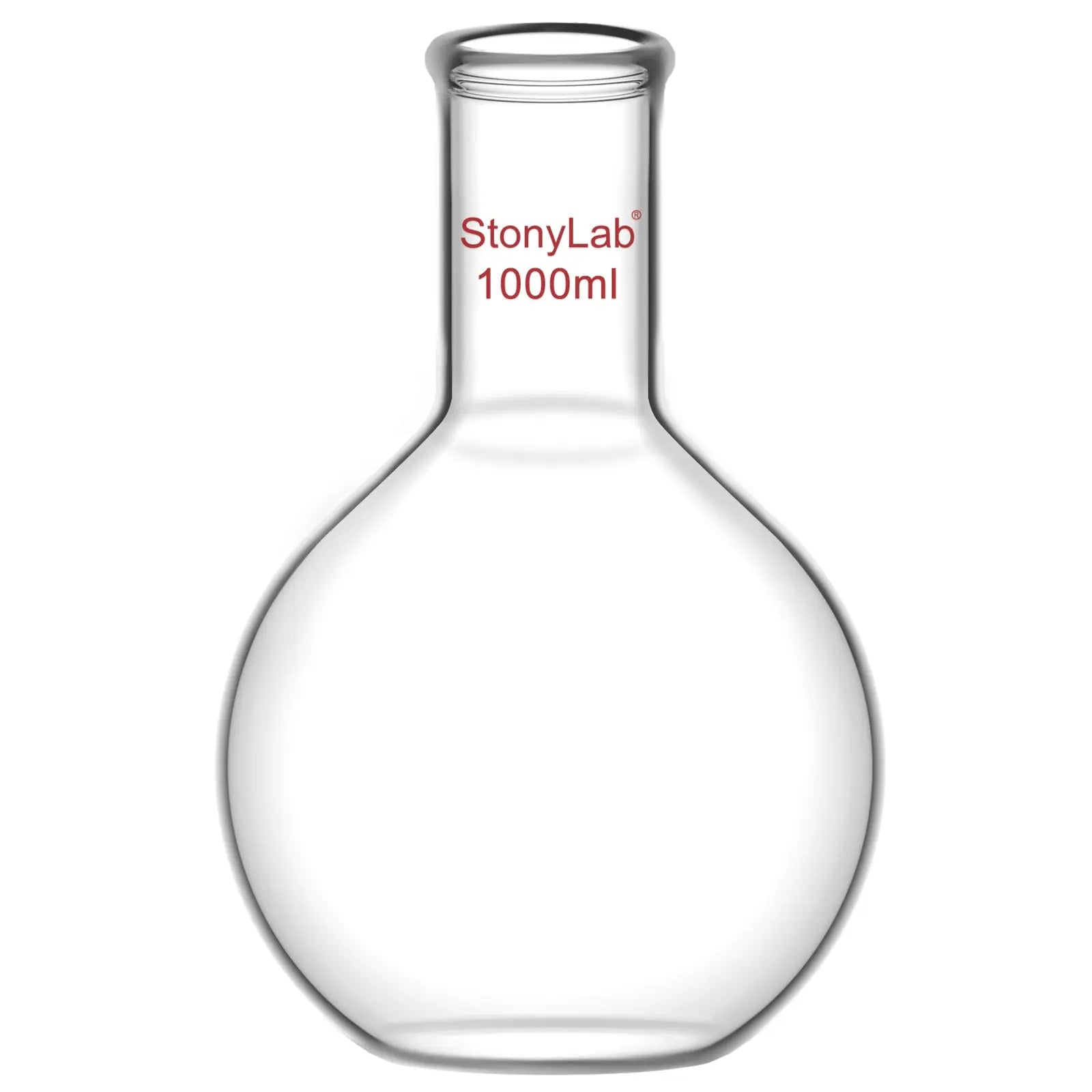 StonyLab Long Neck Flat Bottom Flask for professional laboratory applications