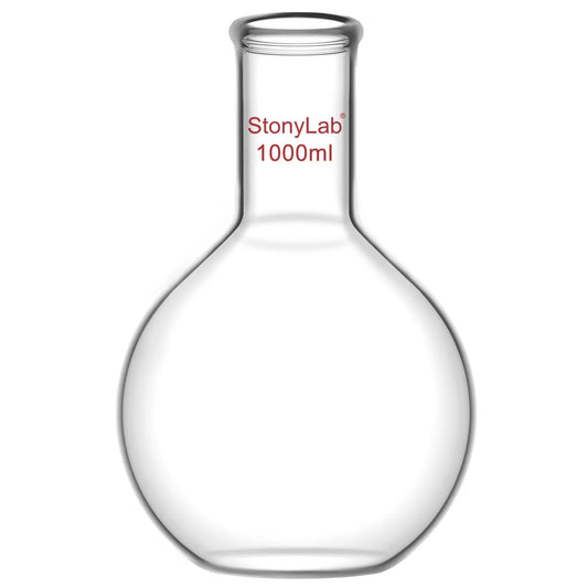 Long Neck Flat Bottom Flask, 100-2000 ml Flasks-Flat Bottom-1 Neck