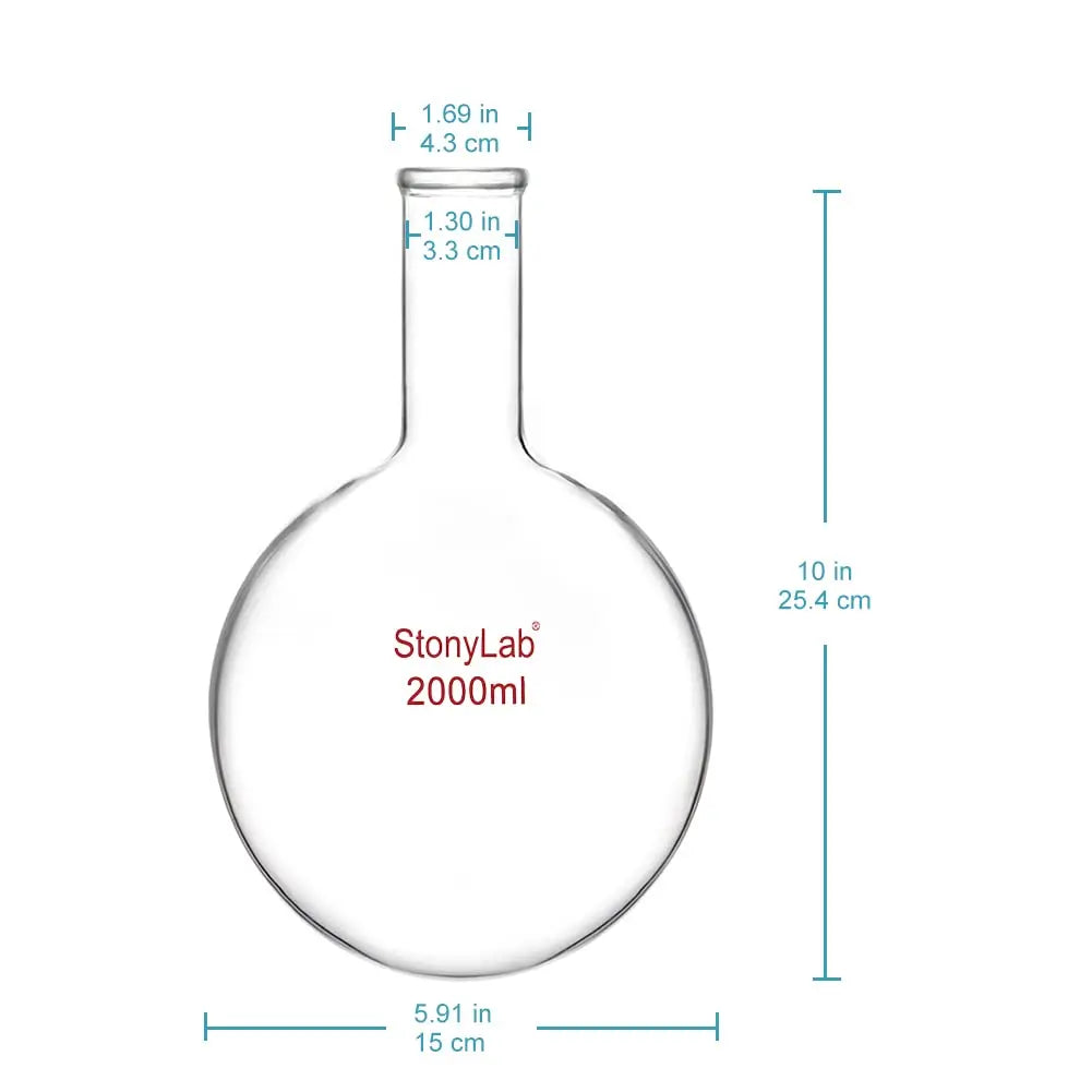 Long Neck Round Bottom Flask, 100-2000 ml Flasks - Round Bottom