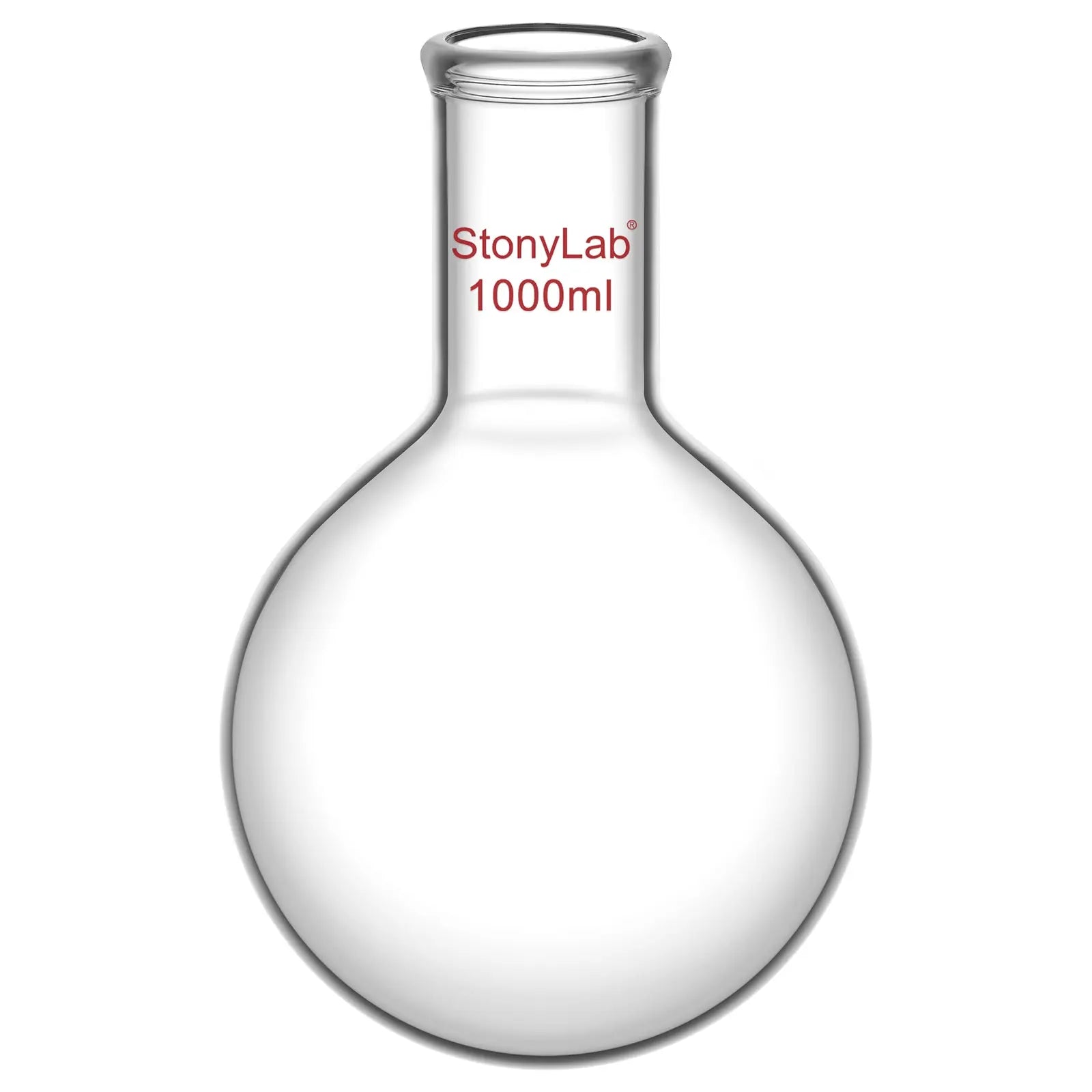 StonyLab Long Neck Round Bottom Flask for professional laboratory applications