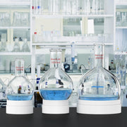 Comprehensive product view and setup components for StonyLab Long Neck Round Bottom Flask
