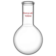 Comprehensive product view and setup components for StonyLab Long Neck Round Bottom Flask