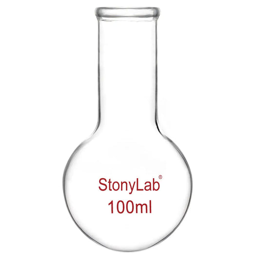 Long Neck Round Bottom Flask, 100-2000 ml - StonyLab Flasks - Round Bottom 100-ml