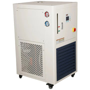 Side view and dimensional layout of the durable StonyLab Refrigerated Circulator