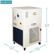 Close-up view showing the precise design and material of StonyLab Refrigerated Circulator