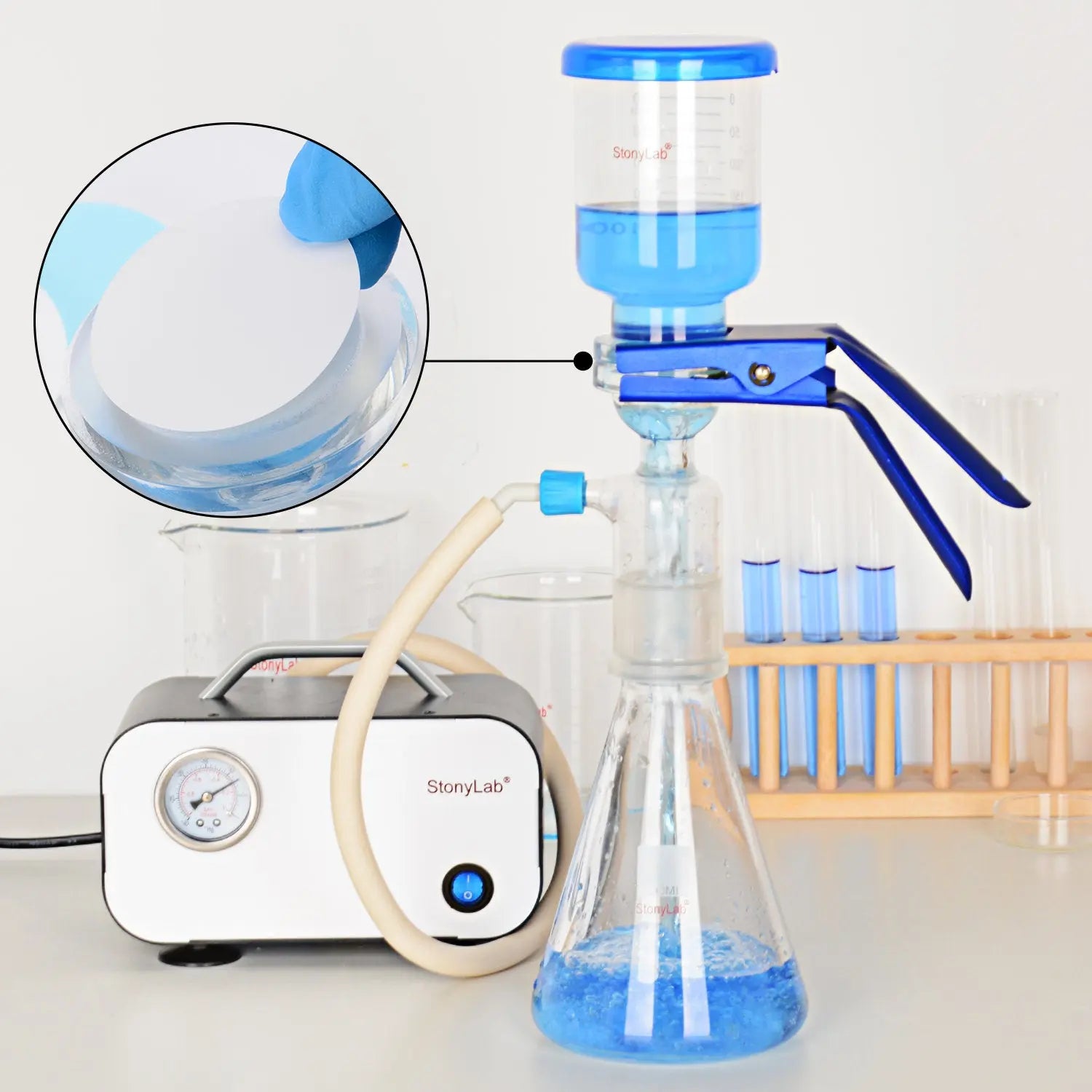 Detailed structural assembly component for StonyLab MCE Filter