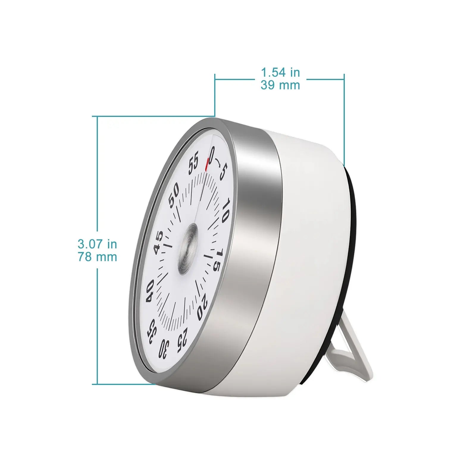 Mechanical Timer, 60-Minute Countdown Timer with Magnetic Backing