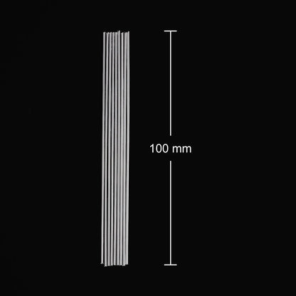 Laboratory melting point capillary tubes, 100 mm open-end clear glass tubes for sample loading and melting point analysis StonyLab