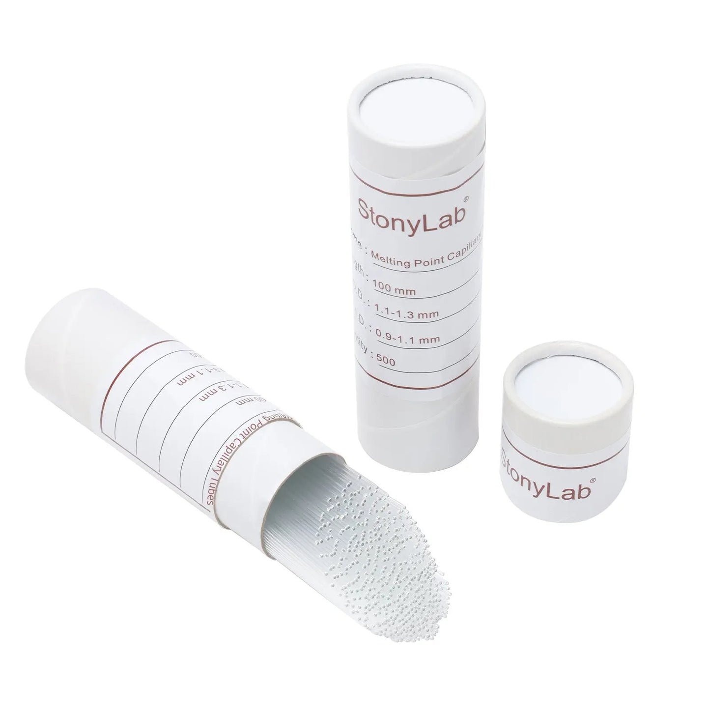 Melting Point Capillary Tube, L100 mm, ID0.9–1.1 mm, One-End Sealed Tube-Capillary