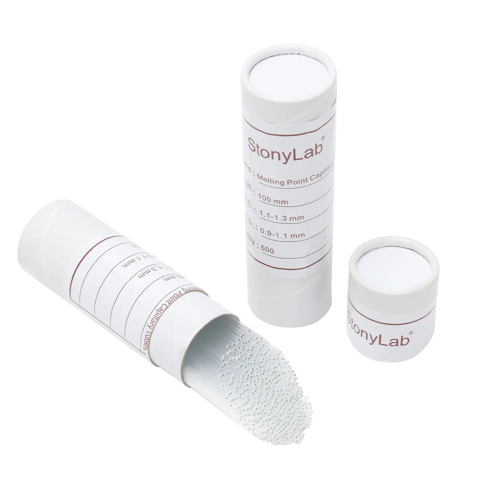 Melting Point Capillary Tube, L100 mm, ID0.9–1.1 mm, One-End Sealed Tube-Capillary