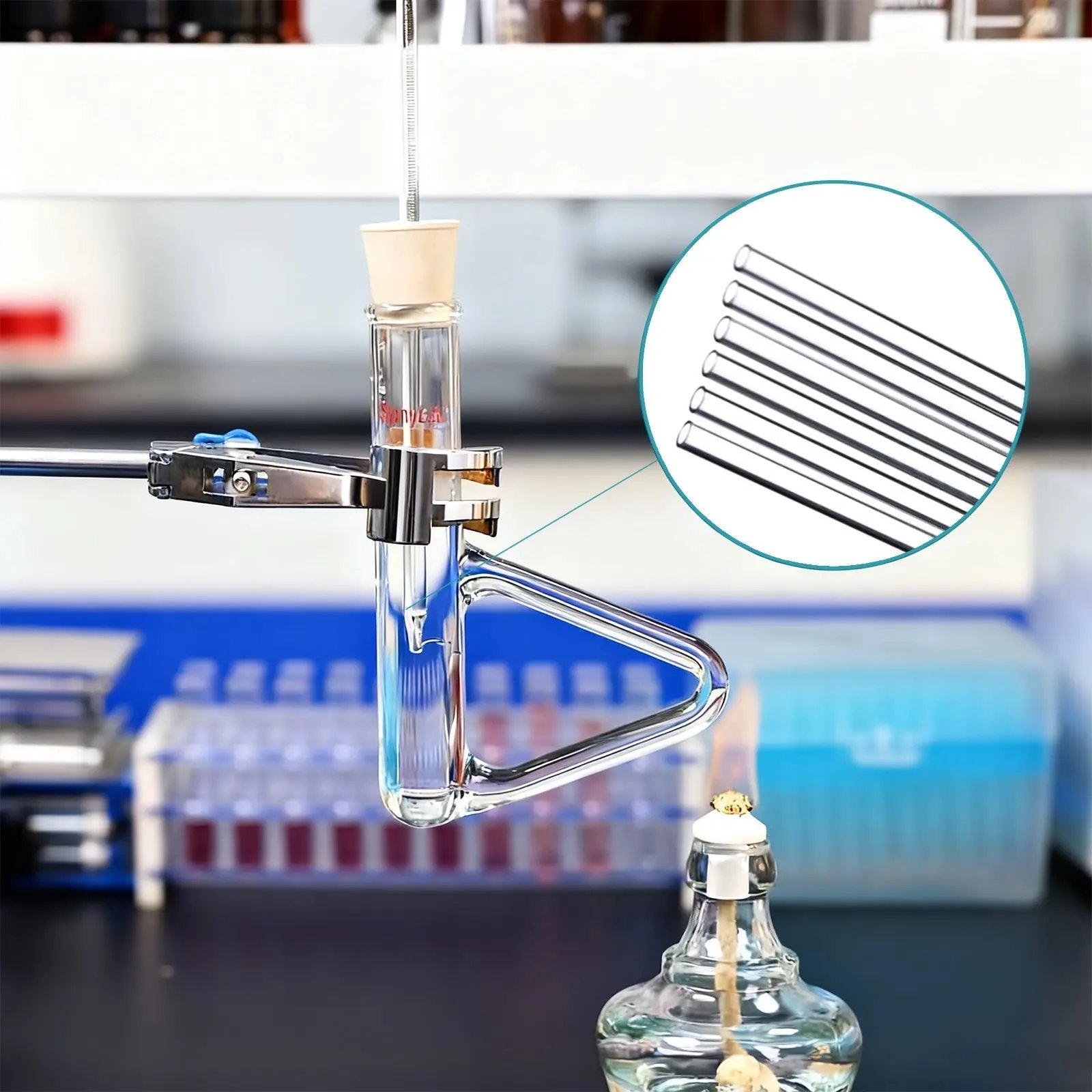 Melting Point Capillary Tube, L100 mm, ID0.9–1.1 mm, One-End Sealed Tube-Capillary