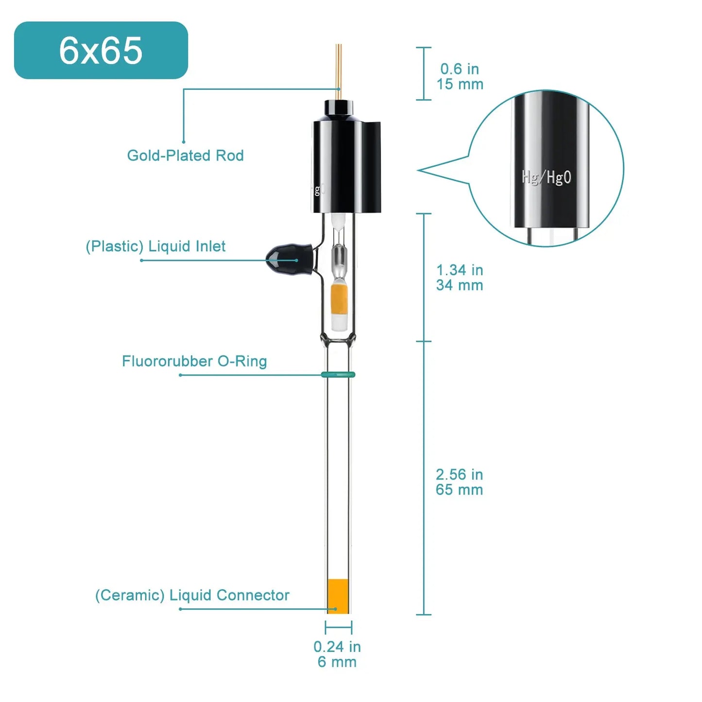 Mercury Sulfate Electrode Reference Electrode