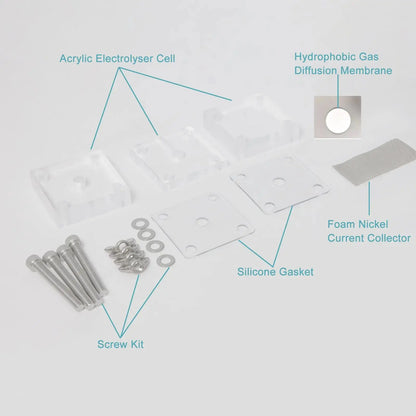 Metal-Air Battery Testing Cell Kit, Zinc-Air Battery Test Fixture with Air Electrode Accessories for ORR/OER Electrochemical Research