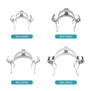 Close-up view showing the precise design and material of StonyLab Metal Joint Clips