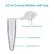 Comprehensive product view and setup components for StonyLab Micro Centrifuge Tubes - 0.2 ml