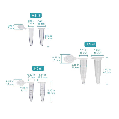 Micro Centrifuge Tubes - 0.2 ml, 0.5 ml, 1.5 ml, 2 ml Tube-Centrifuge
