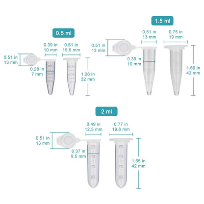 Micro Centrifuge Tubes, 0.5ml/2ml/1.5ml Tube-Centrifuges