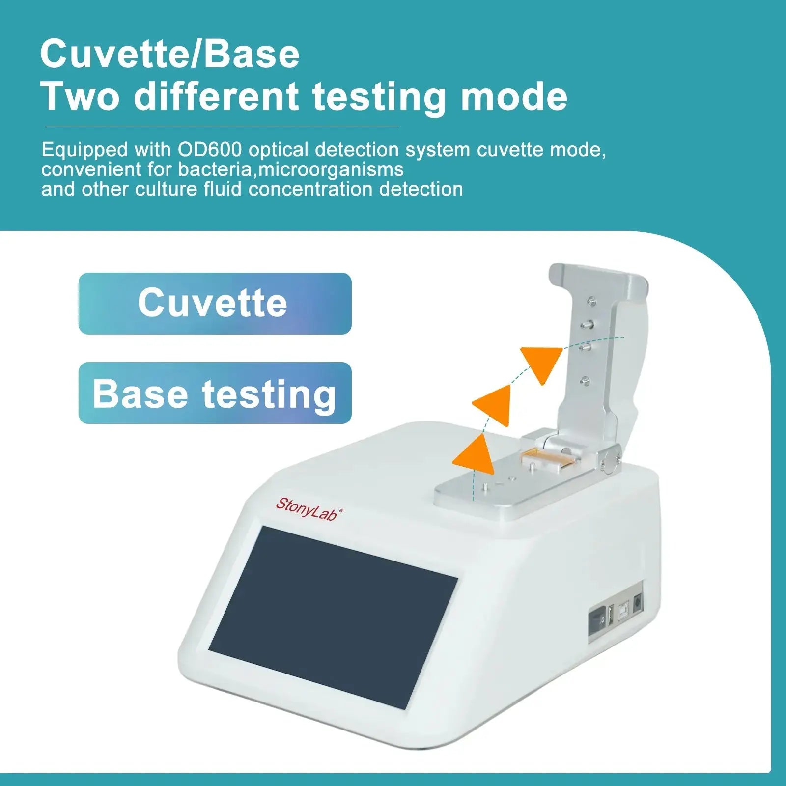 Comprehensive product view and setup components for StonyLab Micro-Volume Spectrophotometer