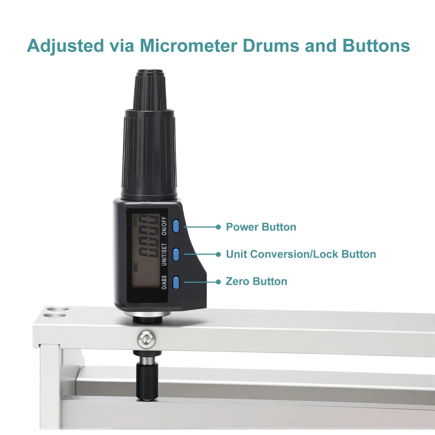 Micrometer Adjustable Film Applicator, Manual Coating Knife with Digital Micrometer Heads for Precision Thin Film Coating