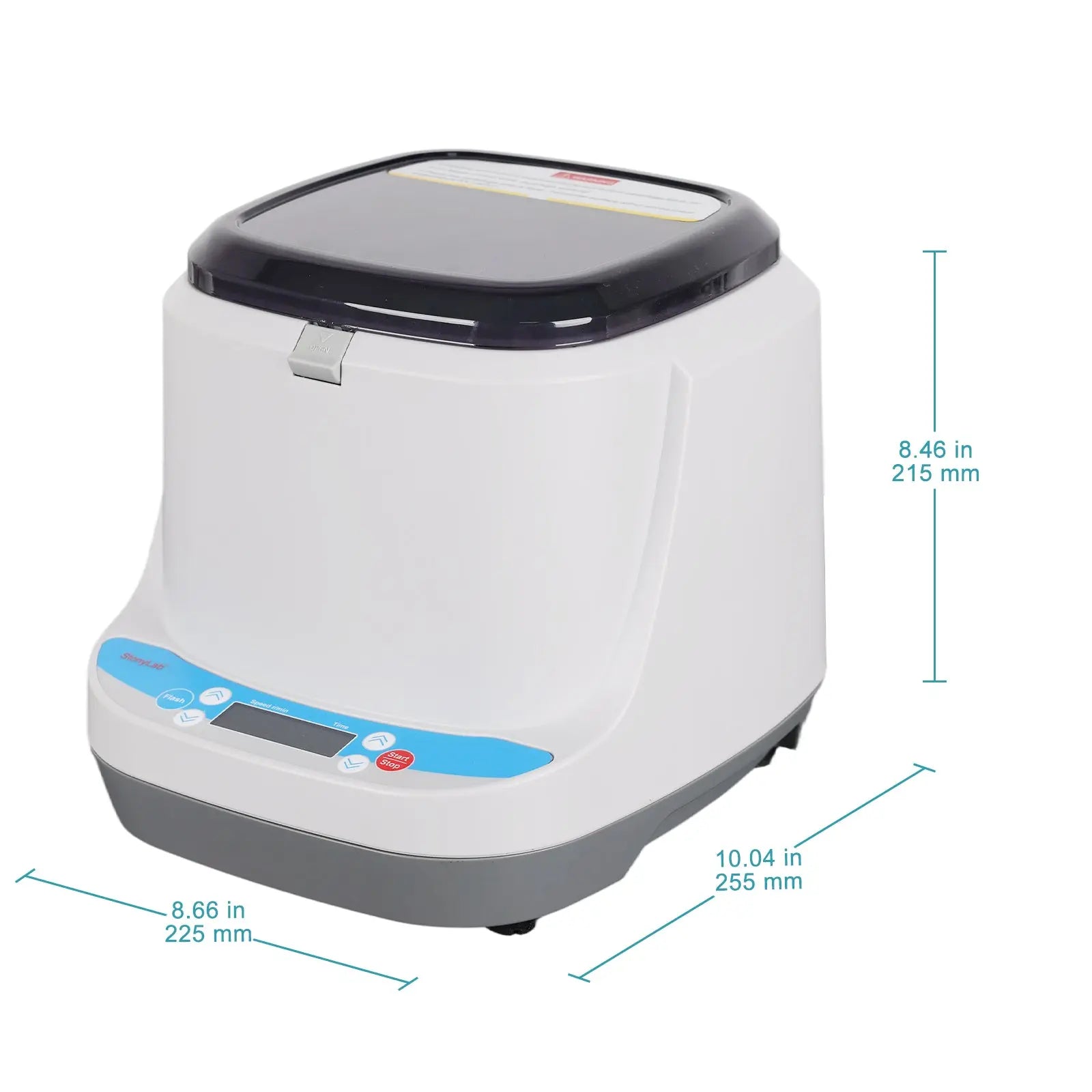 Close-up view showing the precise design and material of StonyLab Microplate Centrifuge for Two PCR Plates